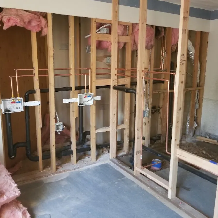 Copper pipe rough-in and plumbing installation in Lower Swatara